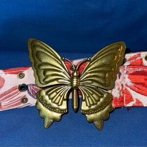 NWT Steve Madden Women’s Butterfly Floral Belt